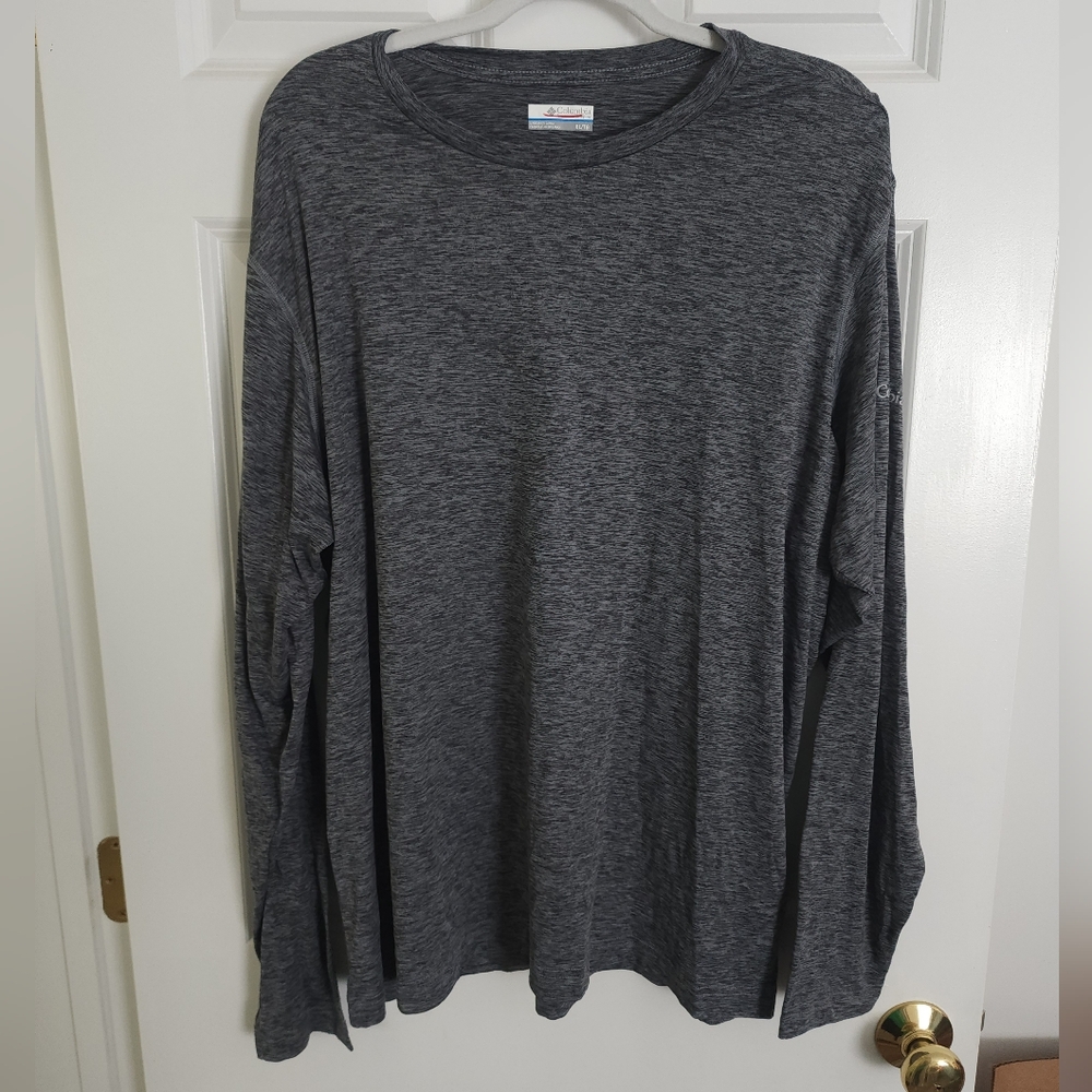 Columbia Men's Charcoal Long Sleeve Tee